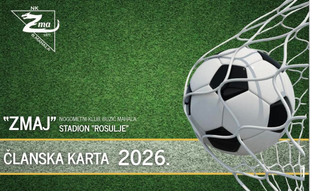 U prodaji članske karte “NK Zmaj” Buzić Mahala